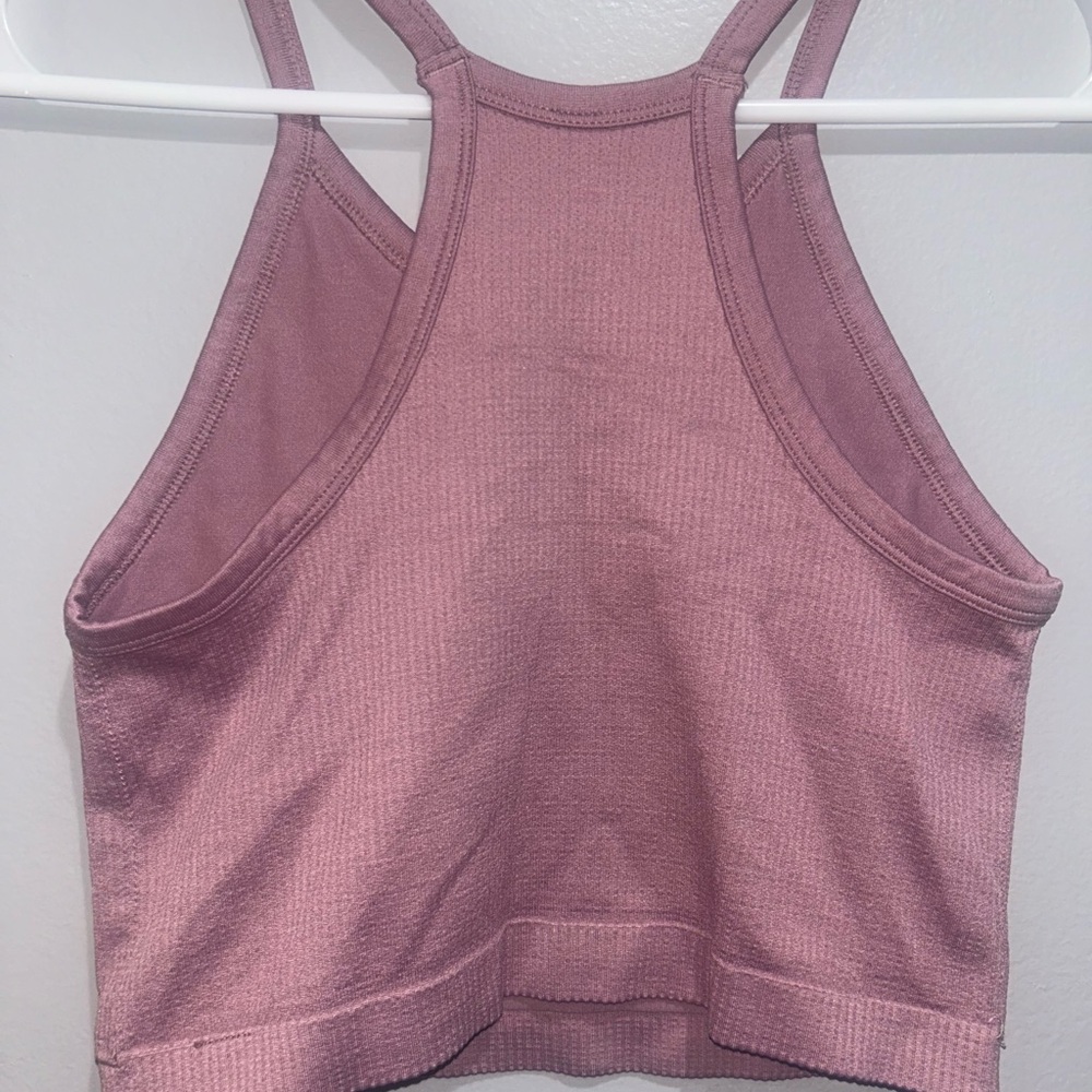 Pink Ribbed Tank Top - Picture 3 of 3